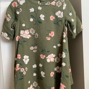Old Navy green floral dress